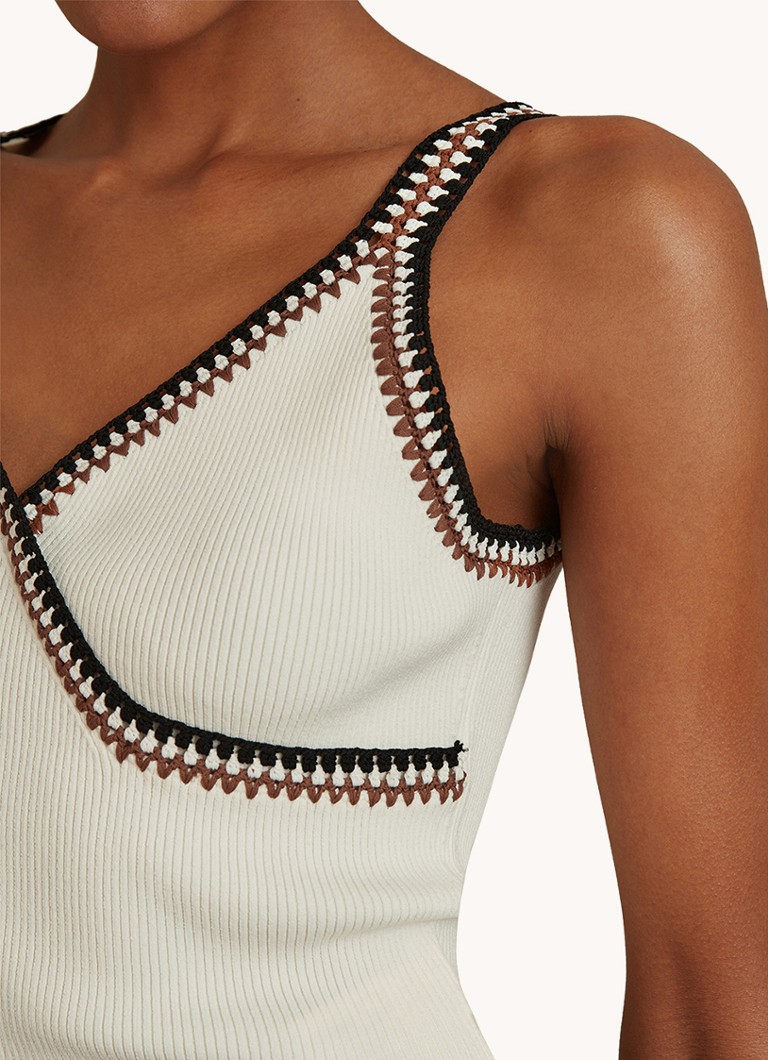 Reiss Kiki ribbed wrap top