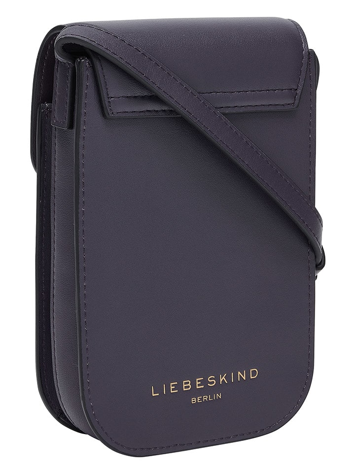 LIEBESKIND BERLIN Leder-Handytasche in Dunkelblau - (B)11 x (H)19 x (T)2 cm günstig kaufen onesize