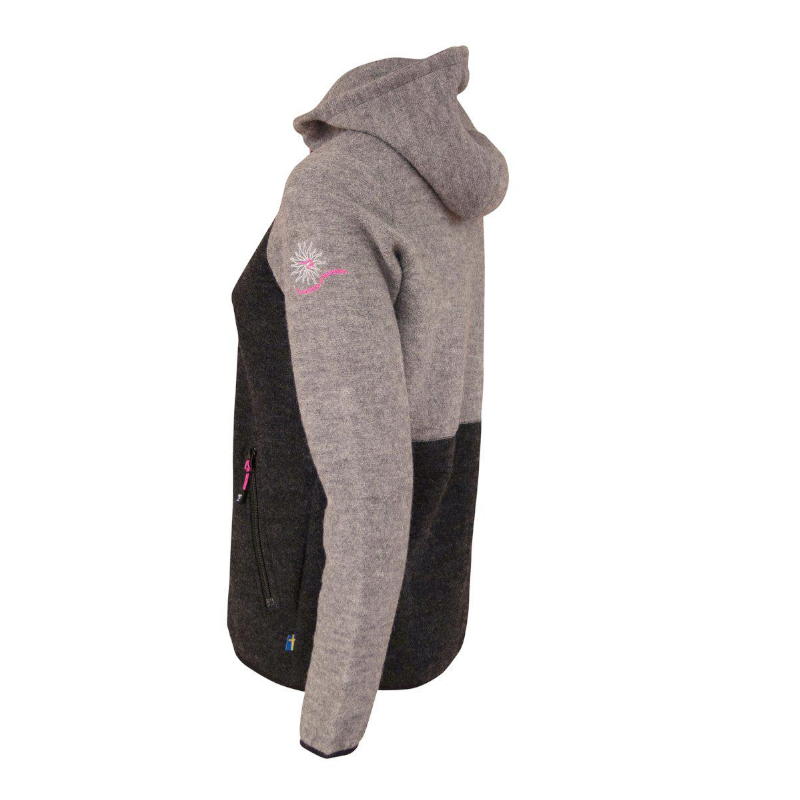 Ivanhoe Zoya Hood Grey Wolle Damen Jacke