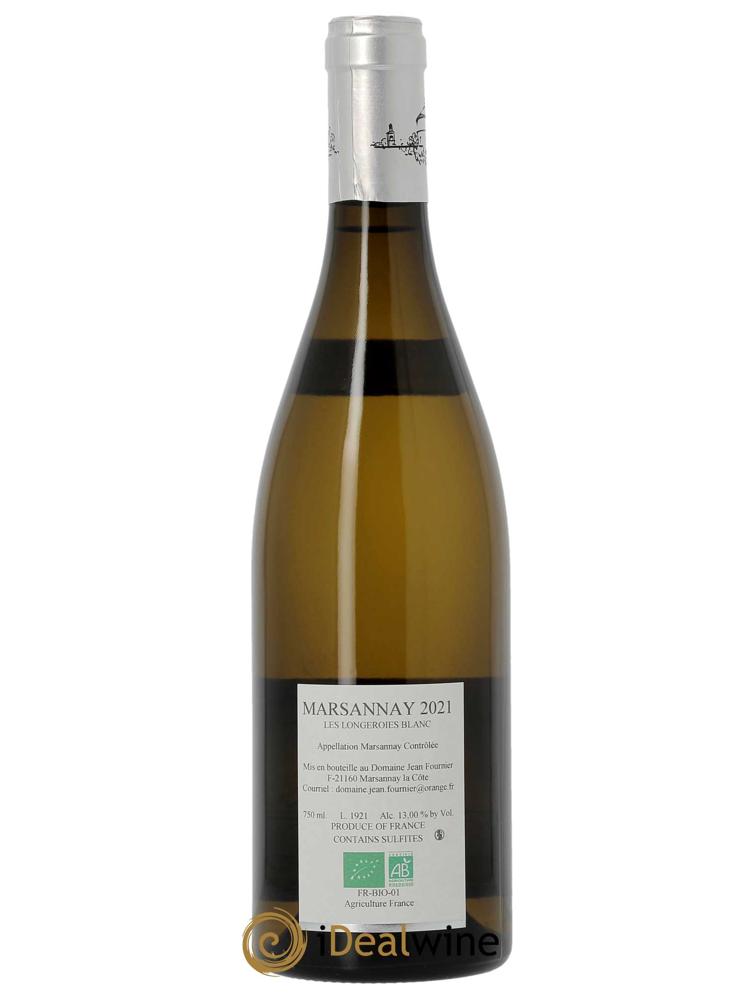Marsannay Les Longeroies Jean Fournier (Domaine)  2021 - Lot de 1 Bouteille