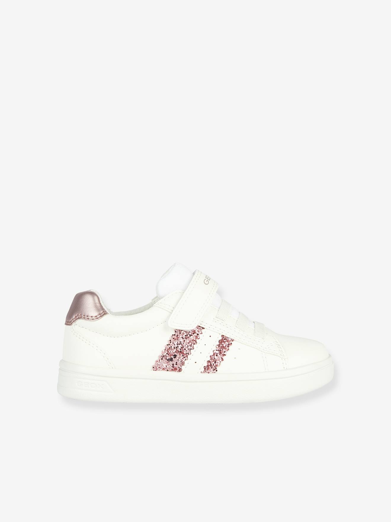 Baskets lacées et scratchées J Djrock Fille GEOX® blanc