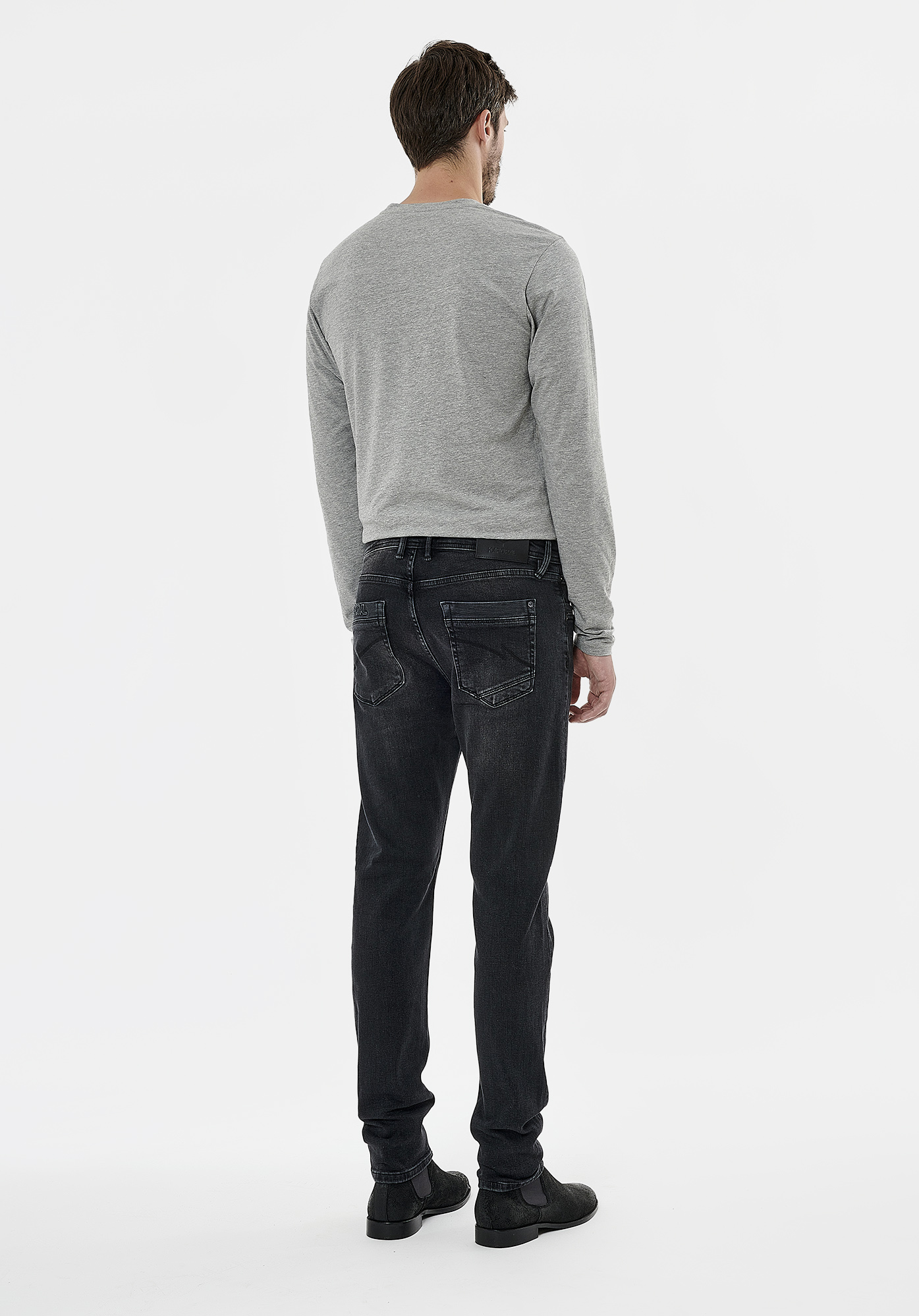 IRISH  Jean slim noir homme