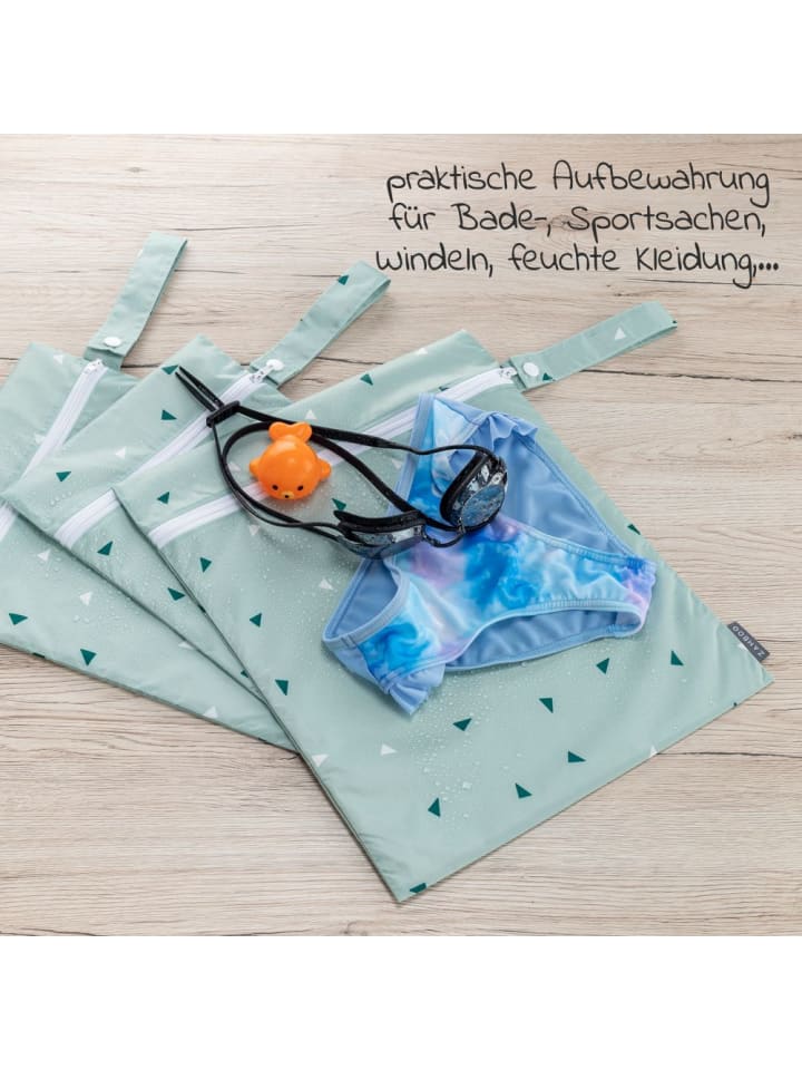 Zamboo Nasstasche / Windeltasche 3er Pack - Triangel - Mintgrün in gruen günstig kaufen onesize