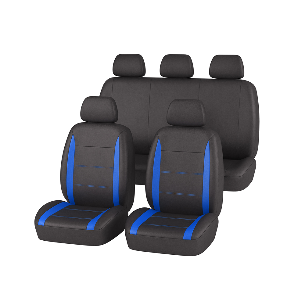 Universal-Sitzbezug-Set schwarz-blau, 9-teilig - ATU