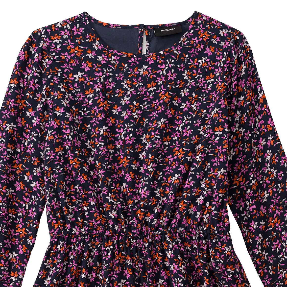 Mädchen Kleid mit Blumen-Allover