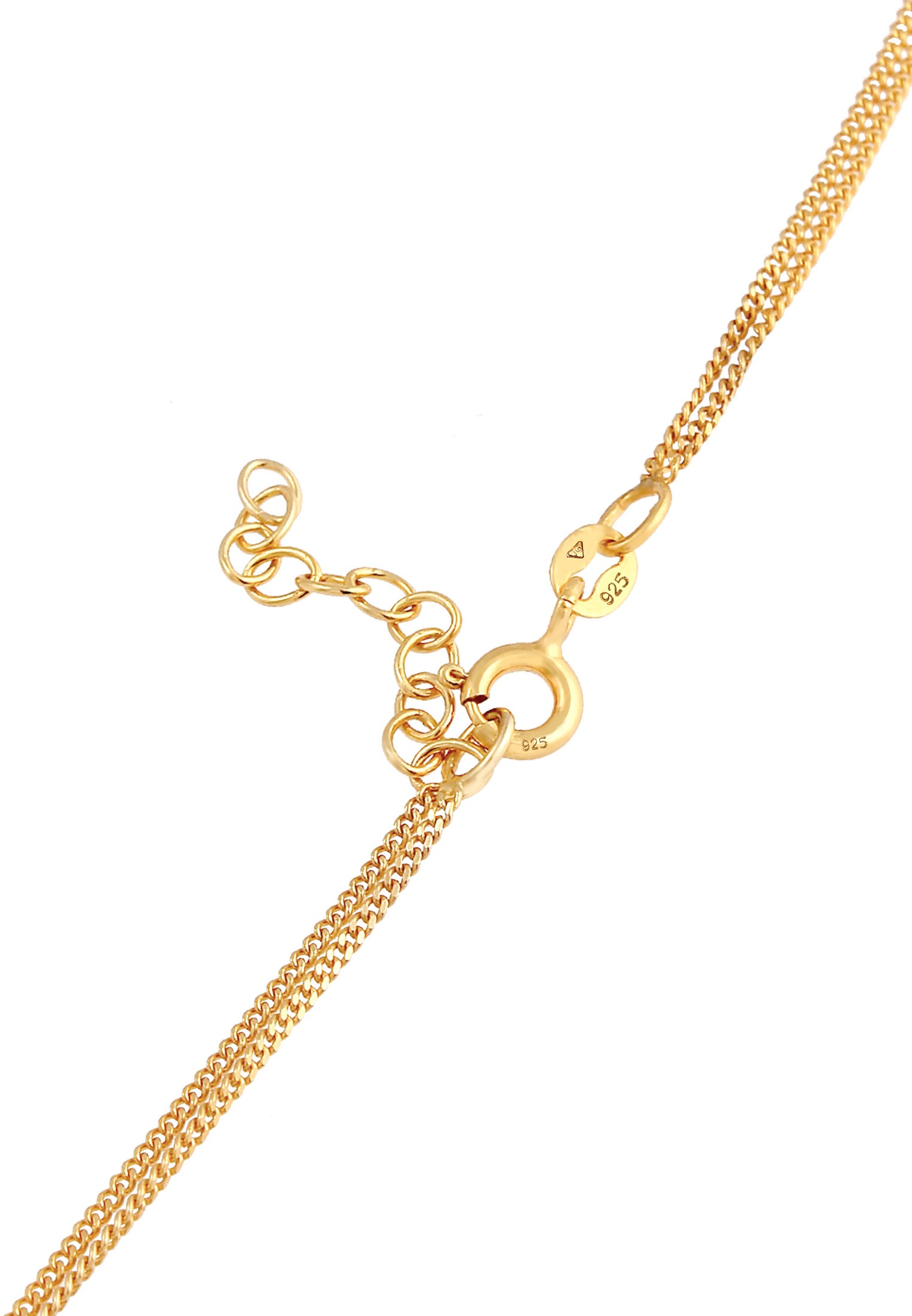 Elli Trend 2-Layer Astro-Lunar Necklace for Ladies in 925 Sterling Silver