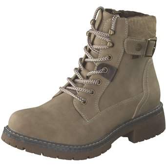 Via della Rosa Schnür Boots in beige