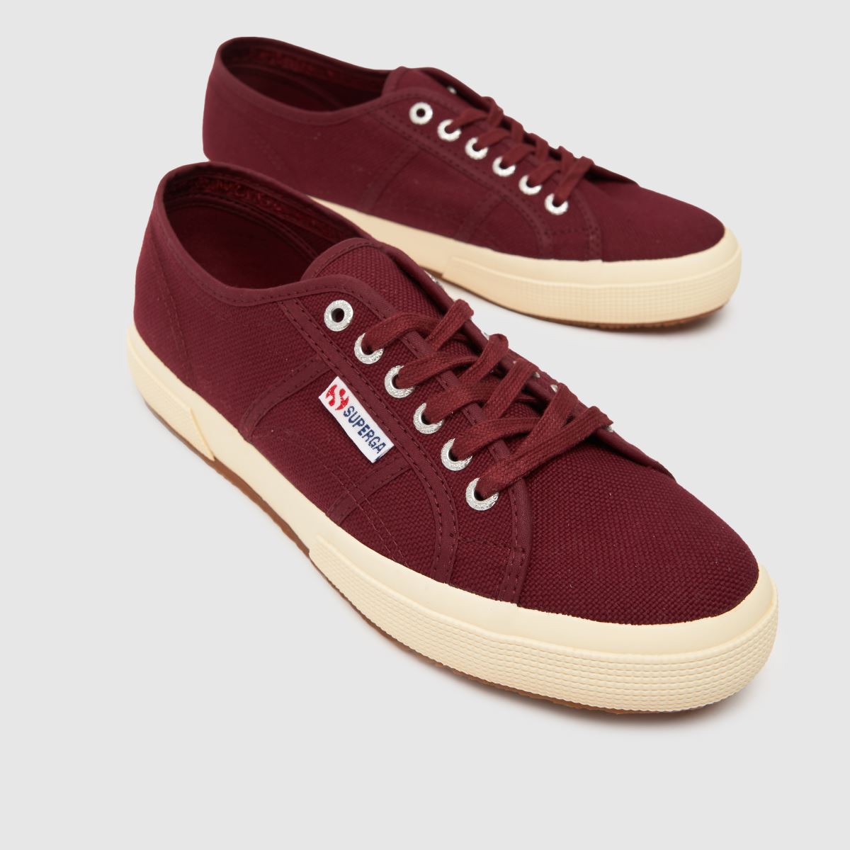 Superga 2750 Cotu klassiska sneakers i vinröda