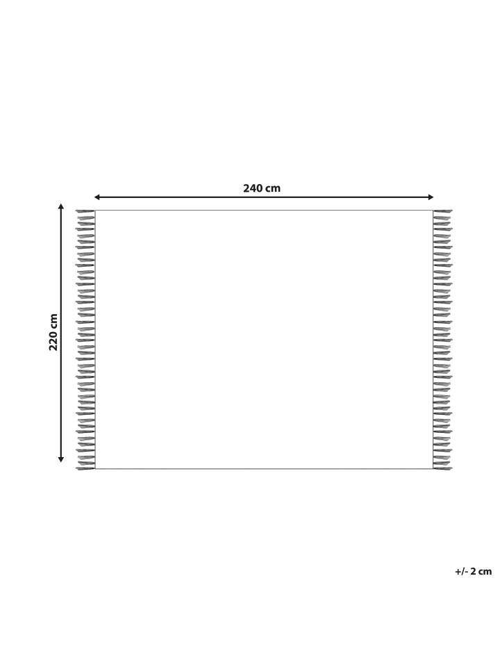 Beliani Kuscheldecke CHACK in Beige - (W) 220 x (H) 1 x (L) 240 cm günstig kaufen onesize
