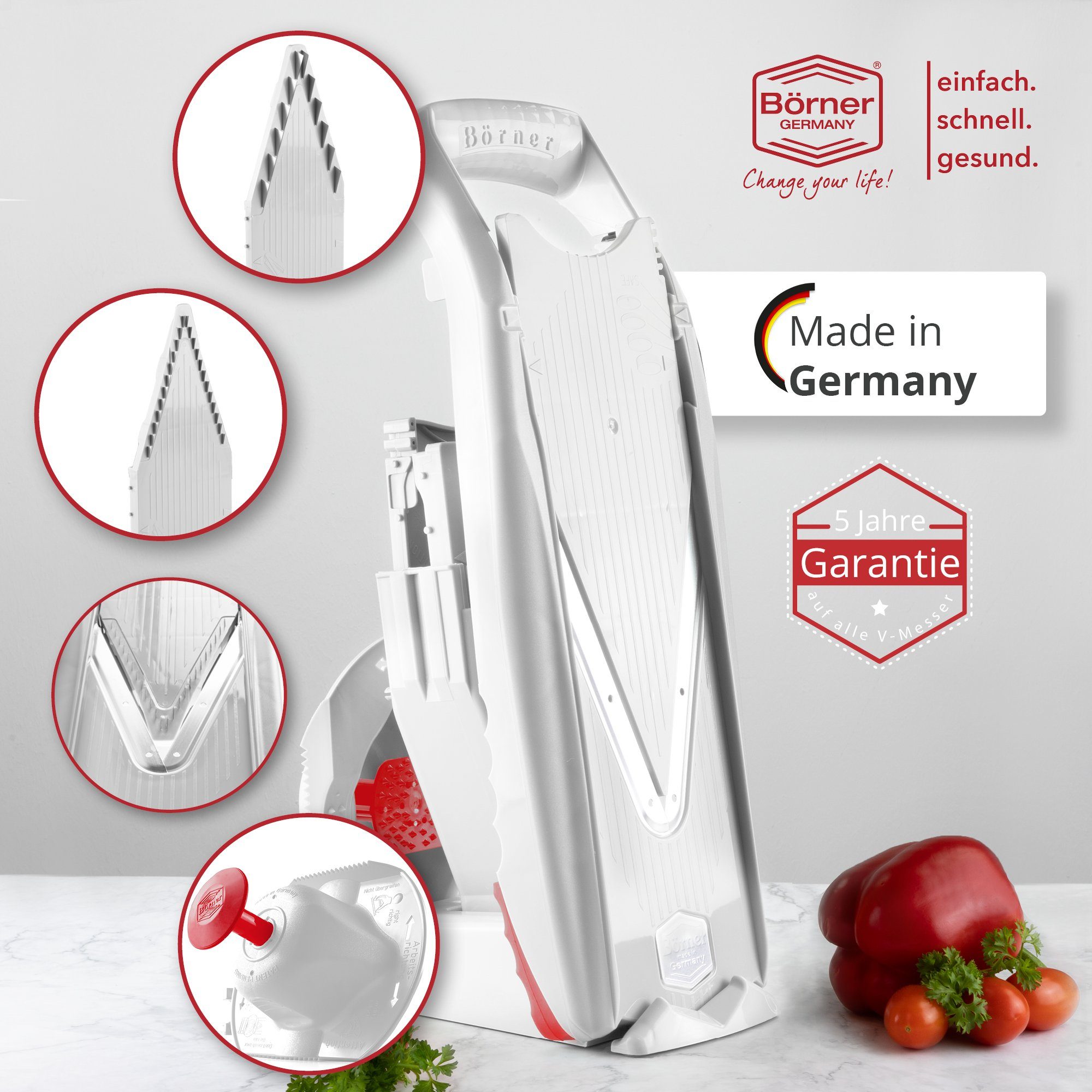 Börner Gemüsehobel Börner Gemüsehobel Gemüsehobel V5 PowerLine Profi Set