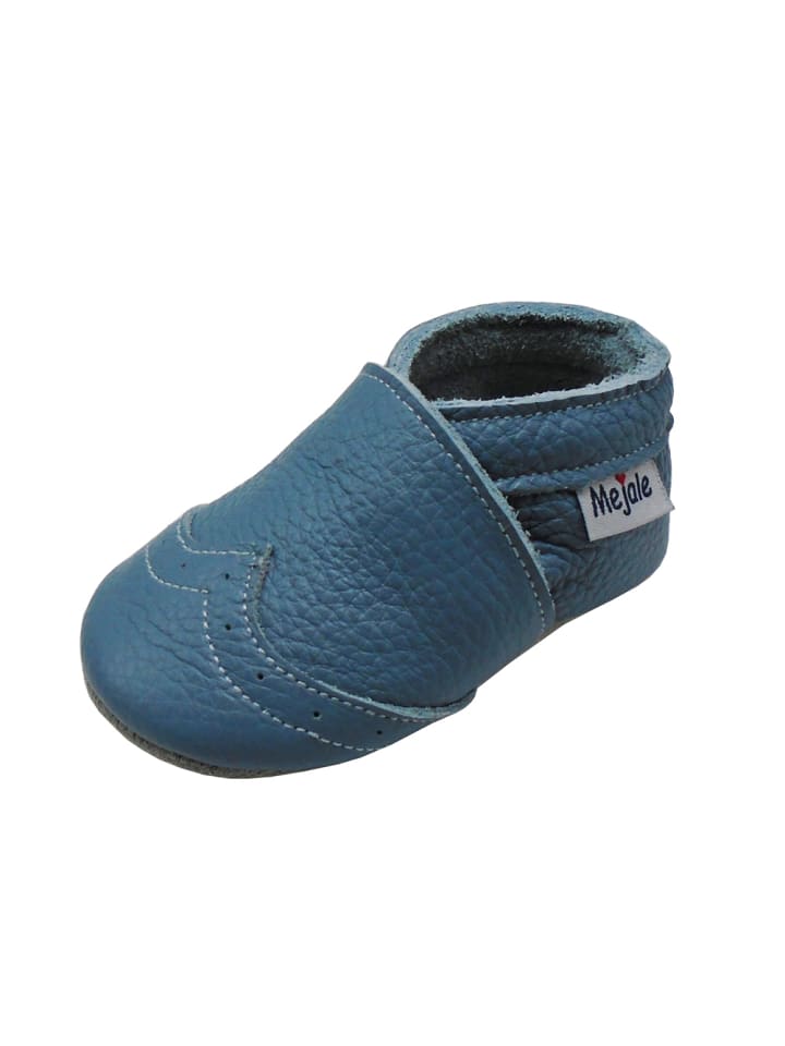 Yalion Leder-Krabbelschuhe in blue günstig kaufen