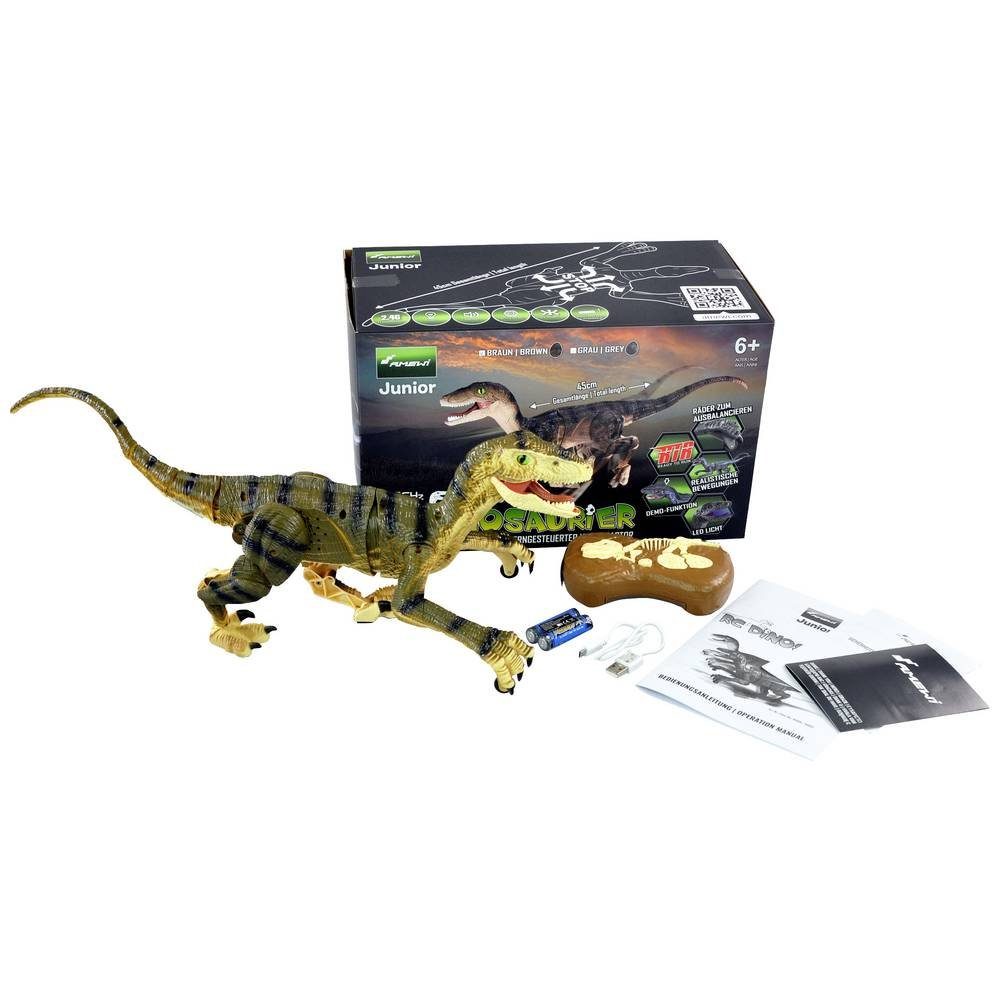 Amewi Spielzeugtruhe Ferngesteuerter Dinosaurier Velociraptor RTR