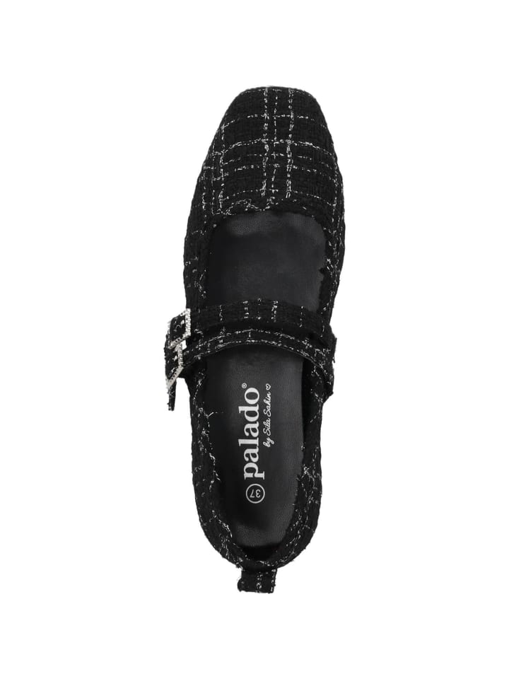 palado Riemchenballerinas in black silver günstig kaufen