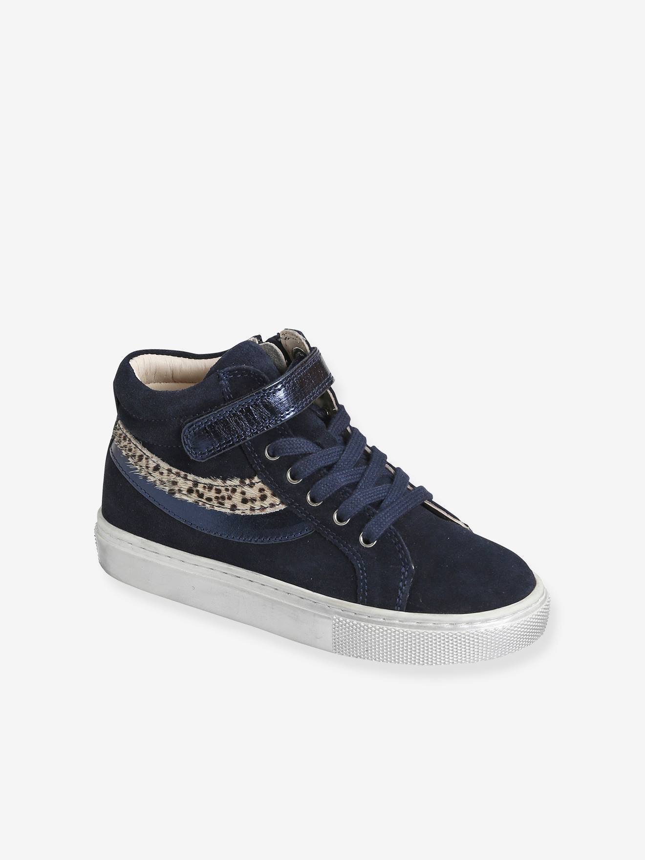 Vertbaudet Hohe Mädchen Sneakers - marine