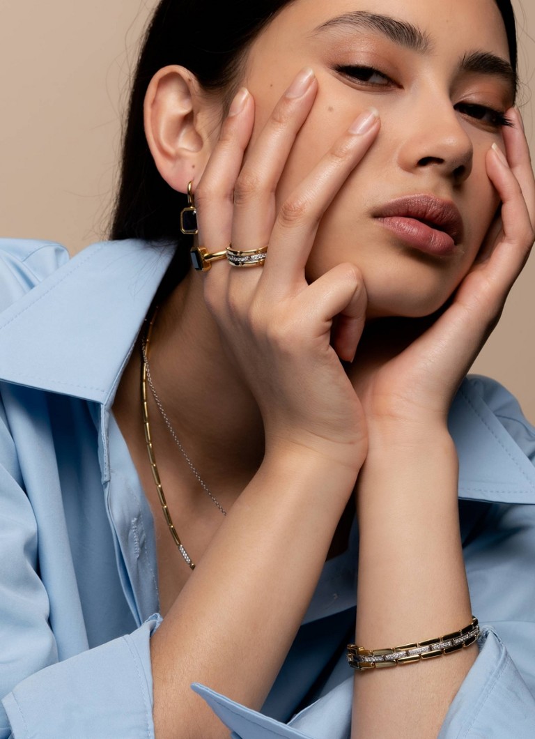 I FEEL YOU - inel placat cu aur Milan 12272BY