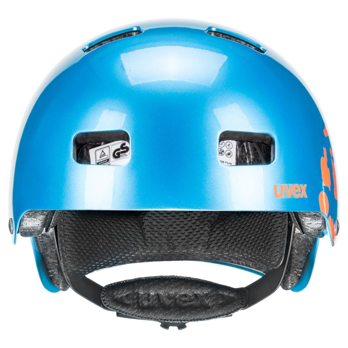 Uvex Kinderfahrradhelm Kid 3 Dirtbike blue-orange (metallic)
