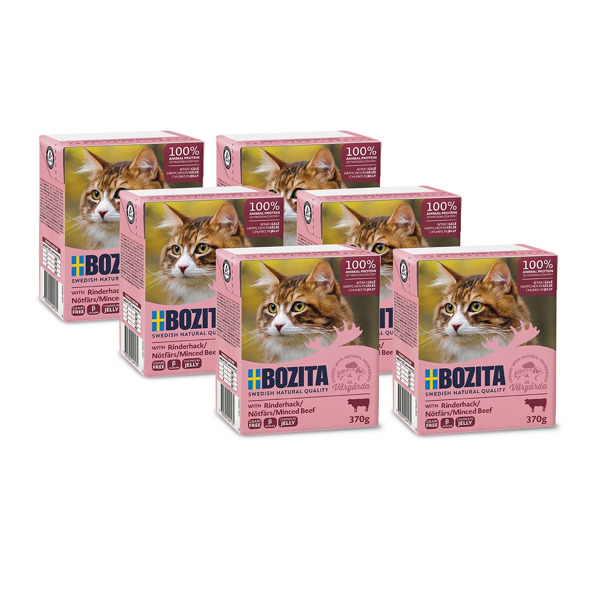 Bozita Tetra Häppchen in Gelee mit Rinderhack kaufen bei ZooRoyal