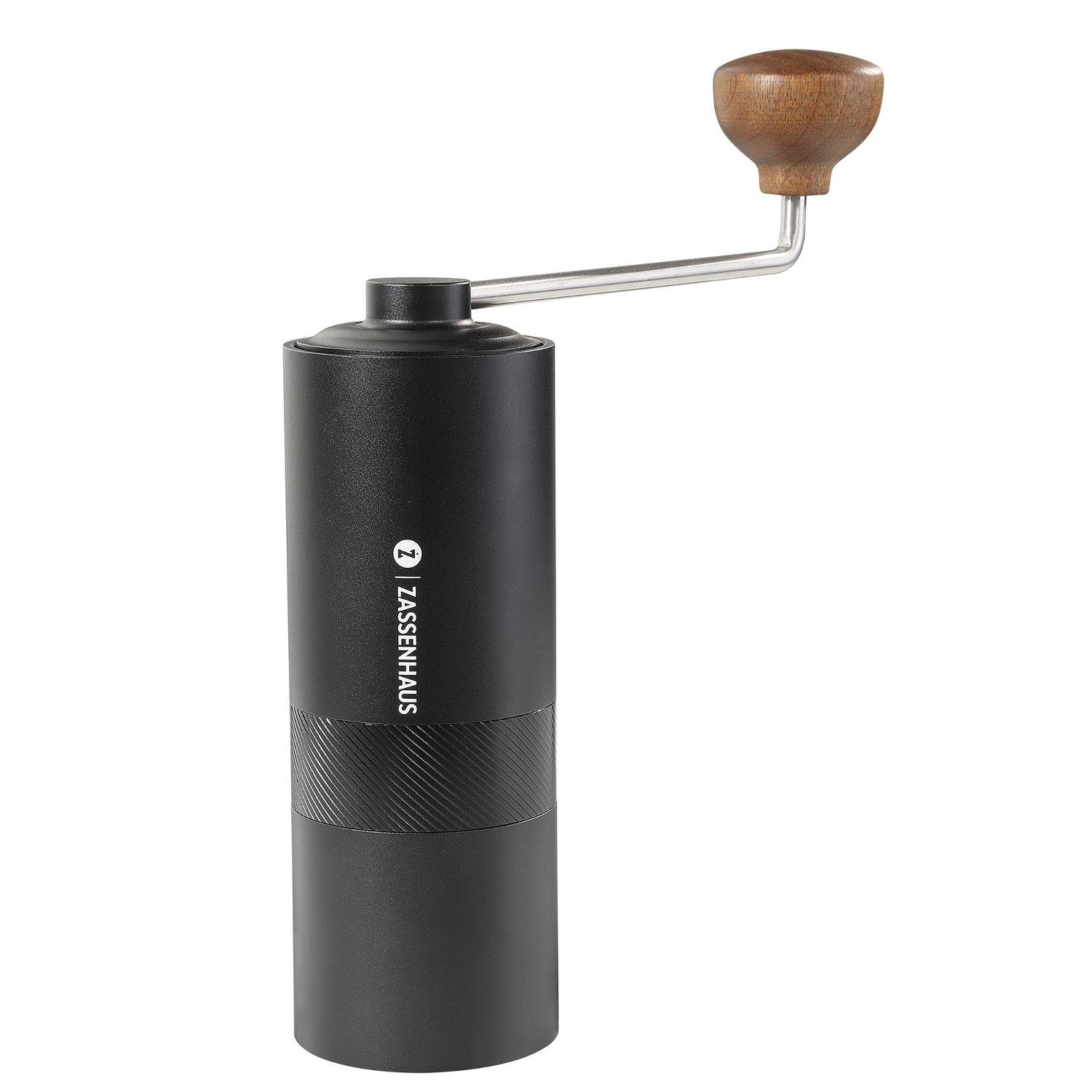 ZASSENHAUS Kaffeemühle Kaffeemühle Espressomühle EXPERT 48S - Handmühle, Kegelmahlwerk, Edelstahlmahlwerk