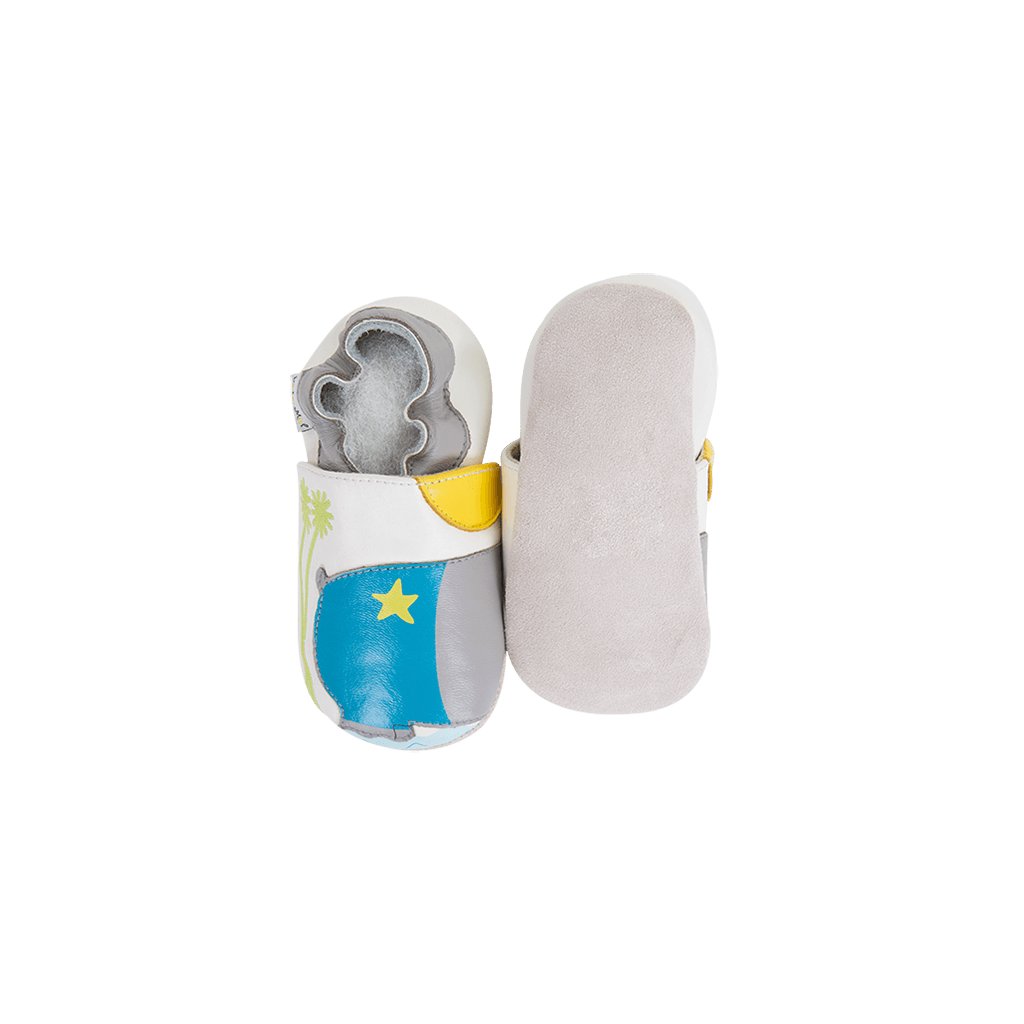 Lait et Miel Hippopotame Krabbelschuhe mit Nilpferd