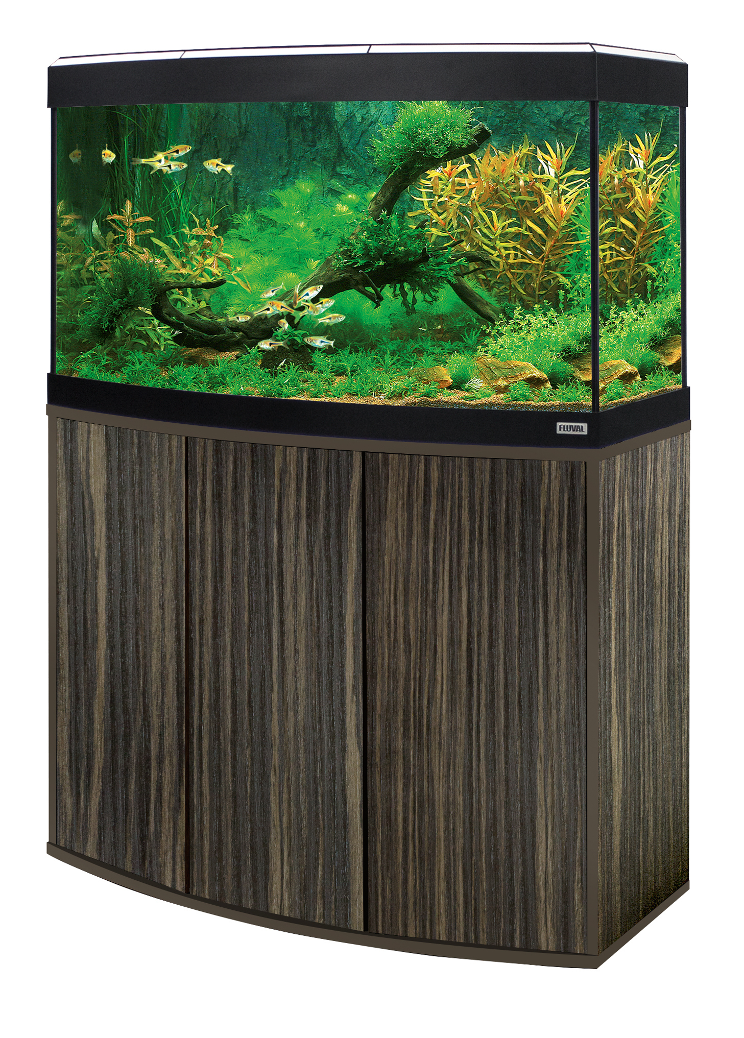 Hagen Aquarienkombinationen Hagen Fluval Vicenza 180 Kombi dunkelbraun