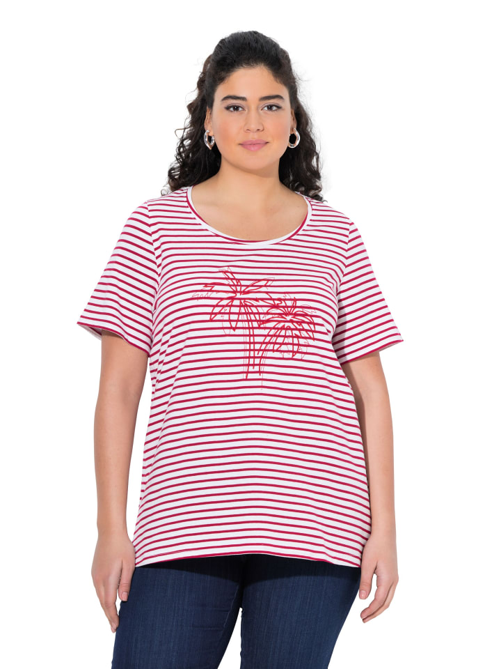 Ulla Popken Shirt in dunkle himbeere günstig kaufen
