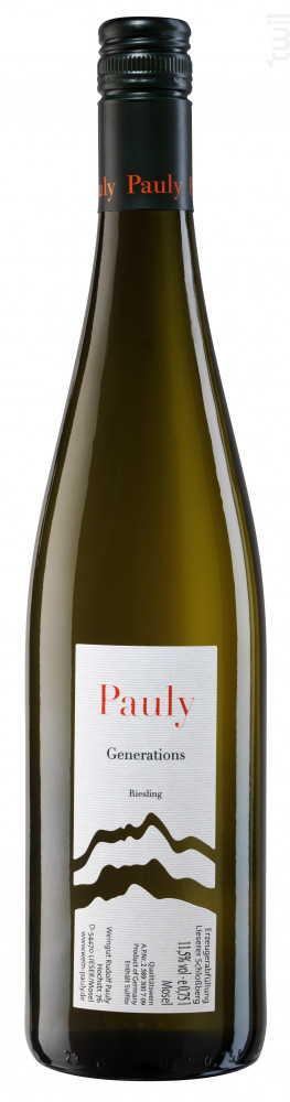 Generations Axel Pauly Vin Blanc● Middle Mosel 2022 75cl