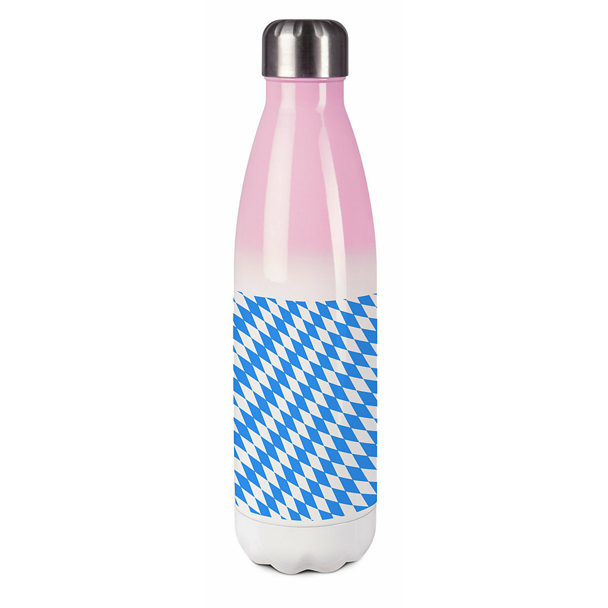 Edelstahl Kinder Thermoflasche / Trinkflasche bunt Bayern Spülmaschinenfest, Auslaufsicher, Bruchfest, Doppelwandig, Für Heißgetränke geeignet, Mit Deckel, Isoliert