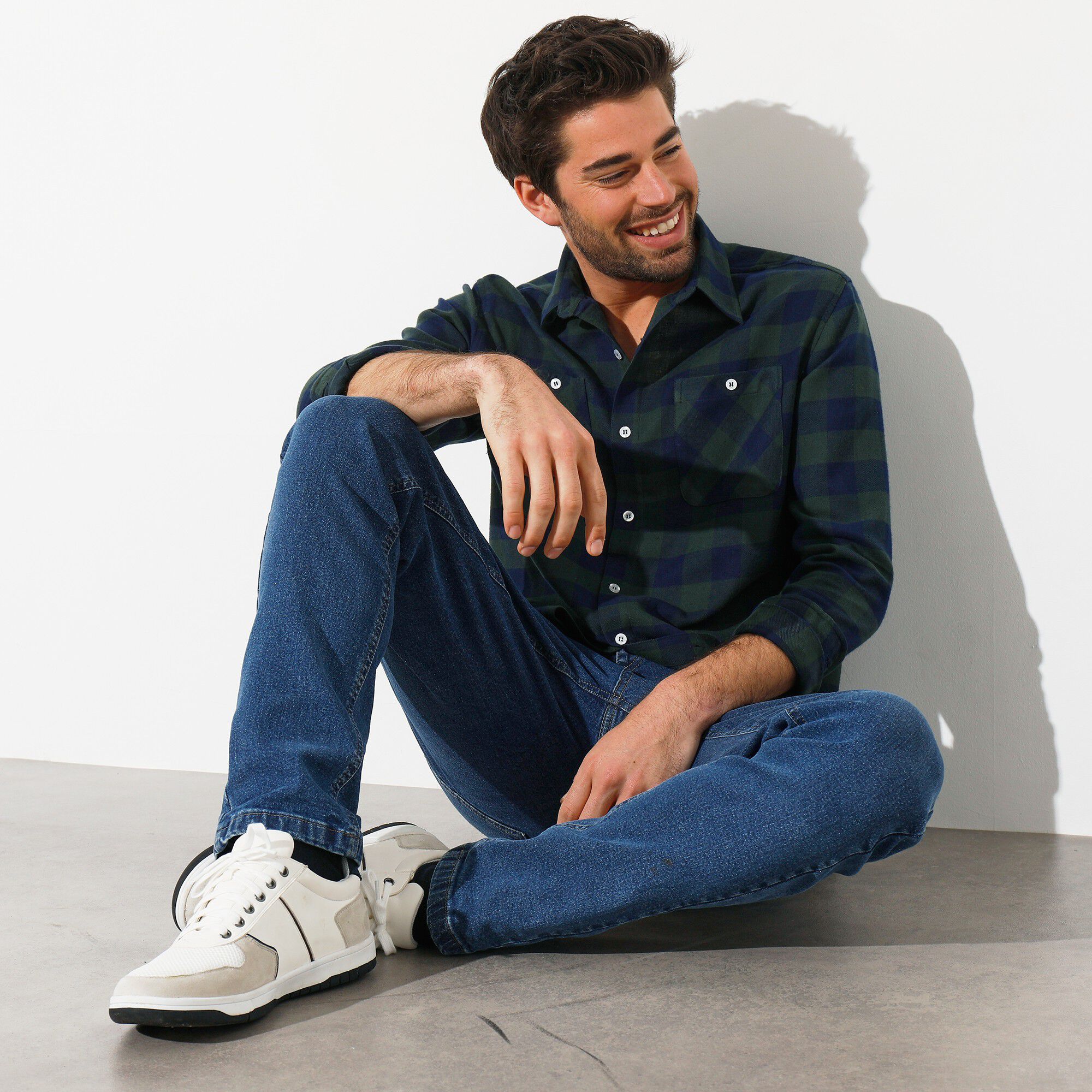 Chemise carreaux écossais flanelle