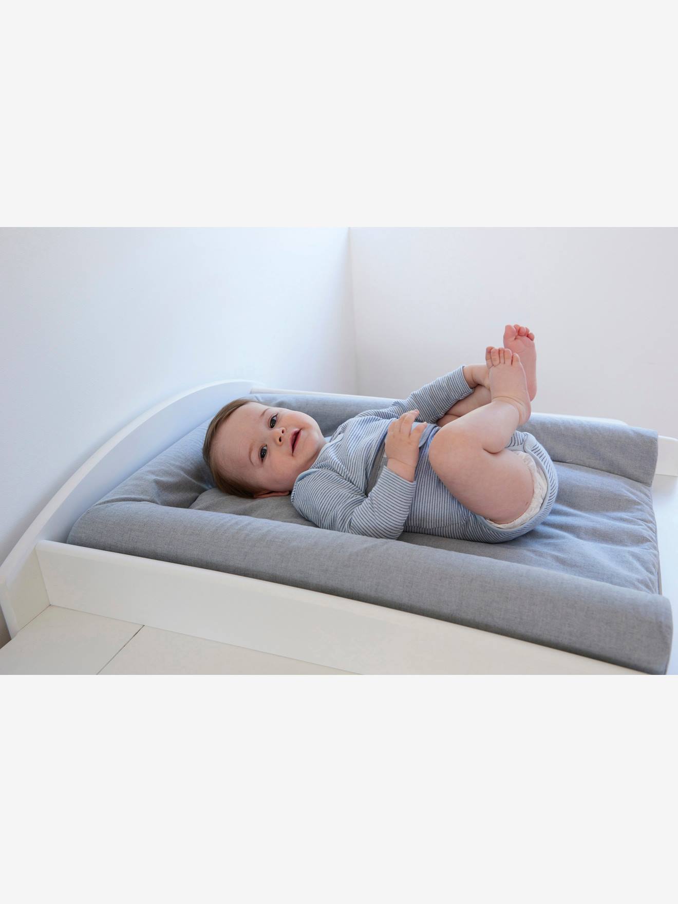 Matelas à langer CANDIDE Mat’ Confort gris clair