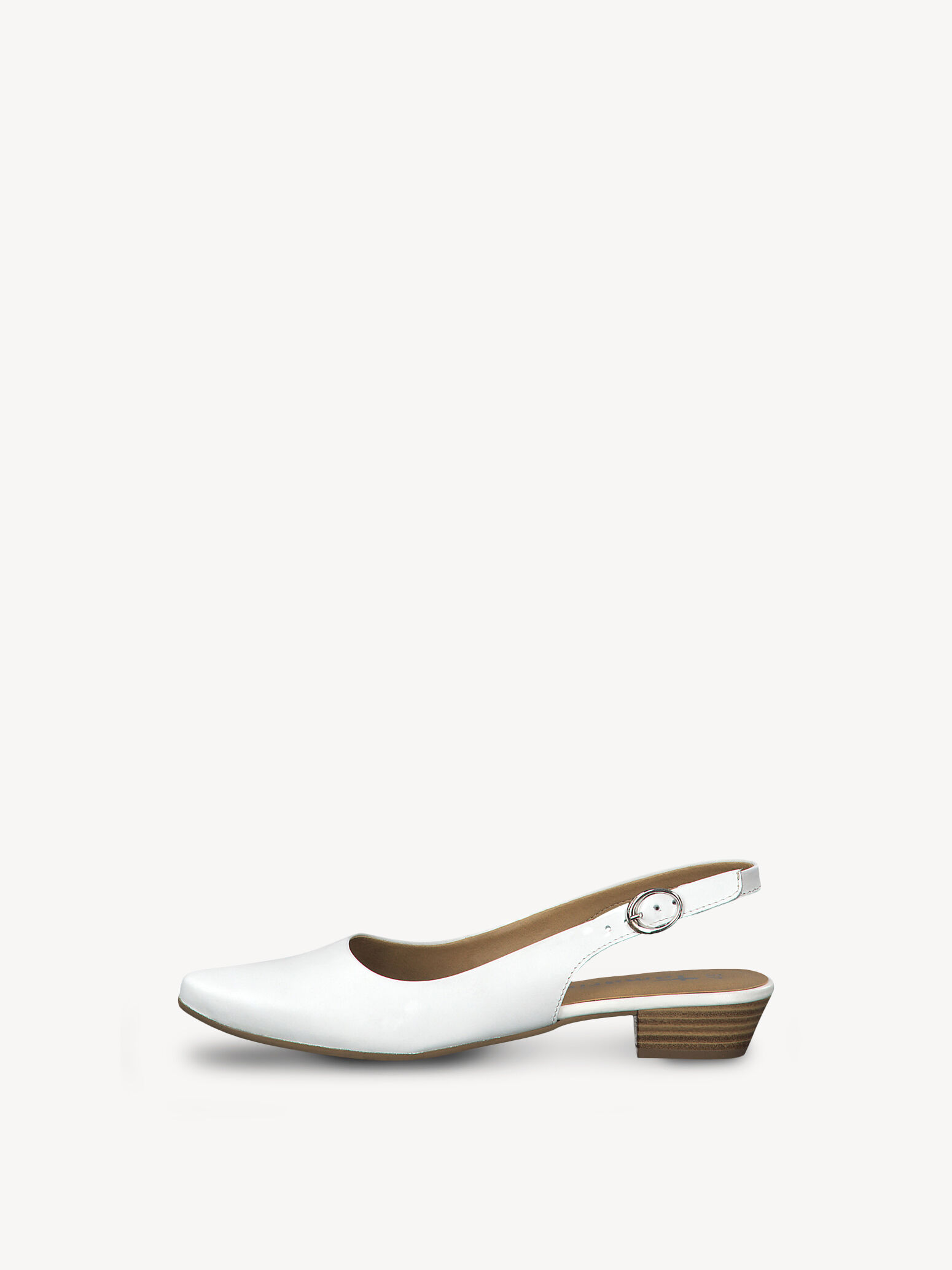Escarpin en cuir - blanc