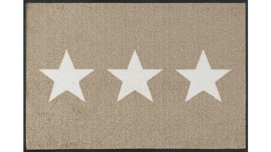 wash+dry Fußmatte Stars sand 50x75cm