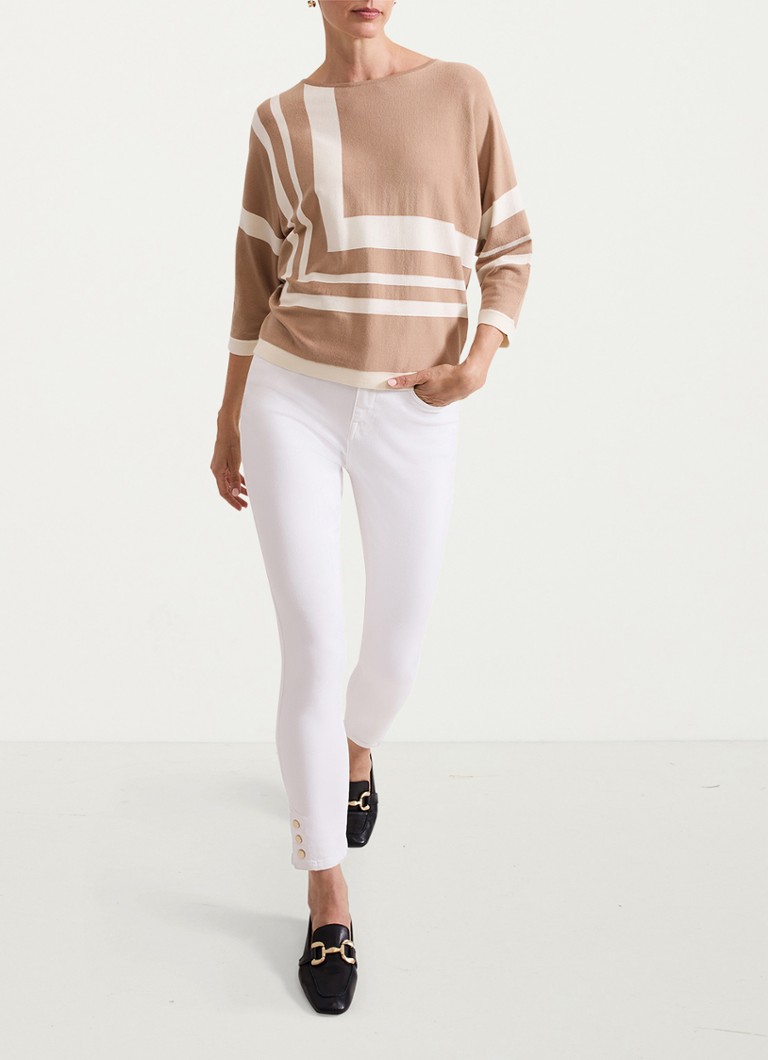 Pulover Geri Phase Eight din tricot fin cu imprimeu