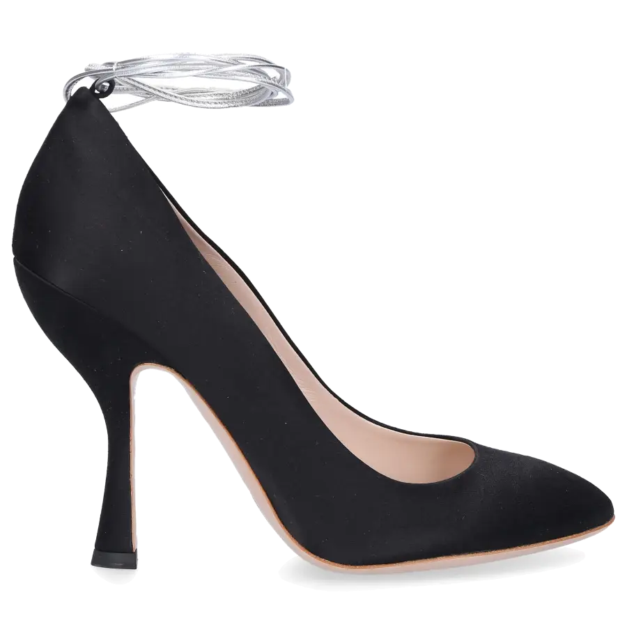 Miu Miu - High Heels Pumps Satin - schwarz
