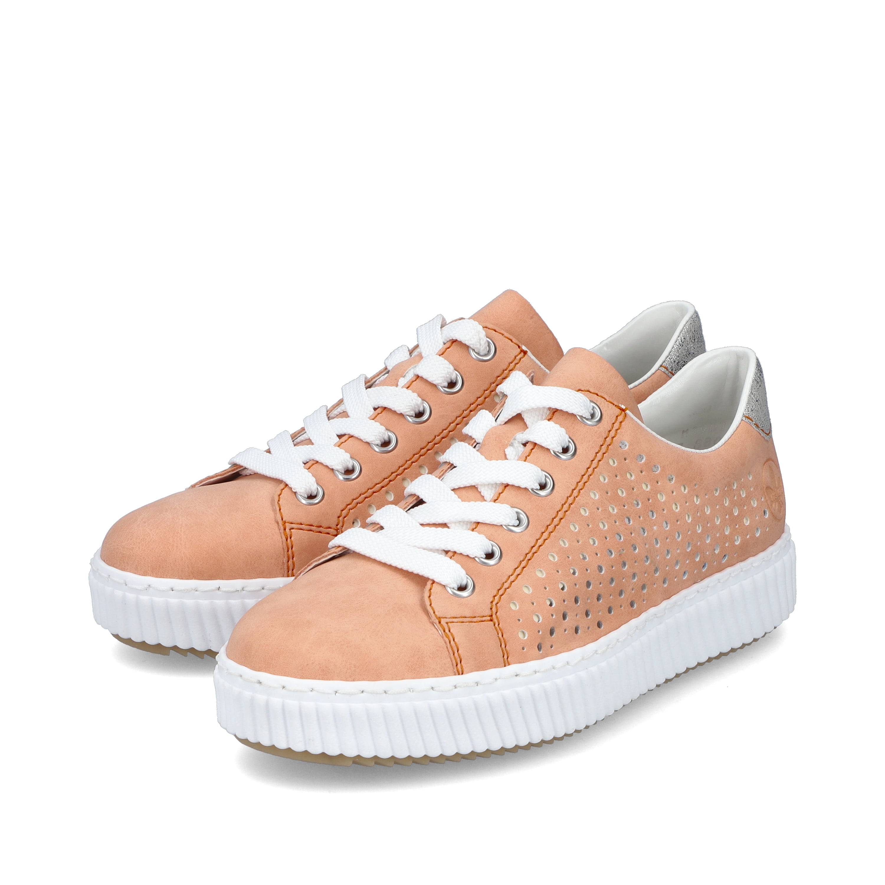 Rieker Damen Sneaker Low pastellorange