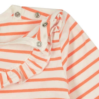 T-Shirt langarm, orange für Mädchen