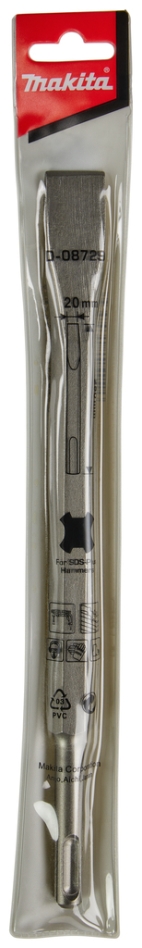 Makita Accessories D-08729 Flat chisel SDS-Plus 250 x 20 mm