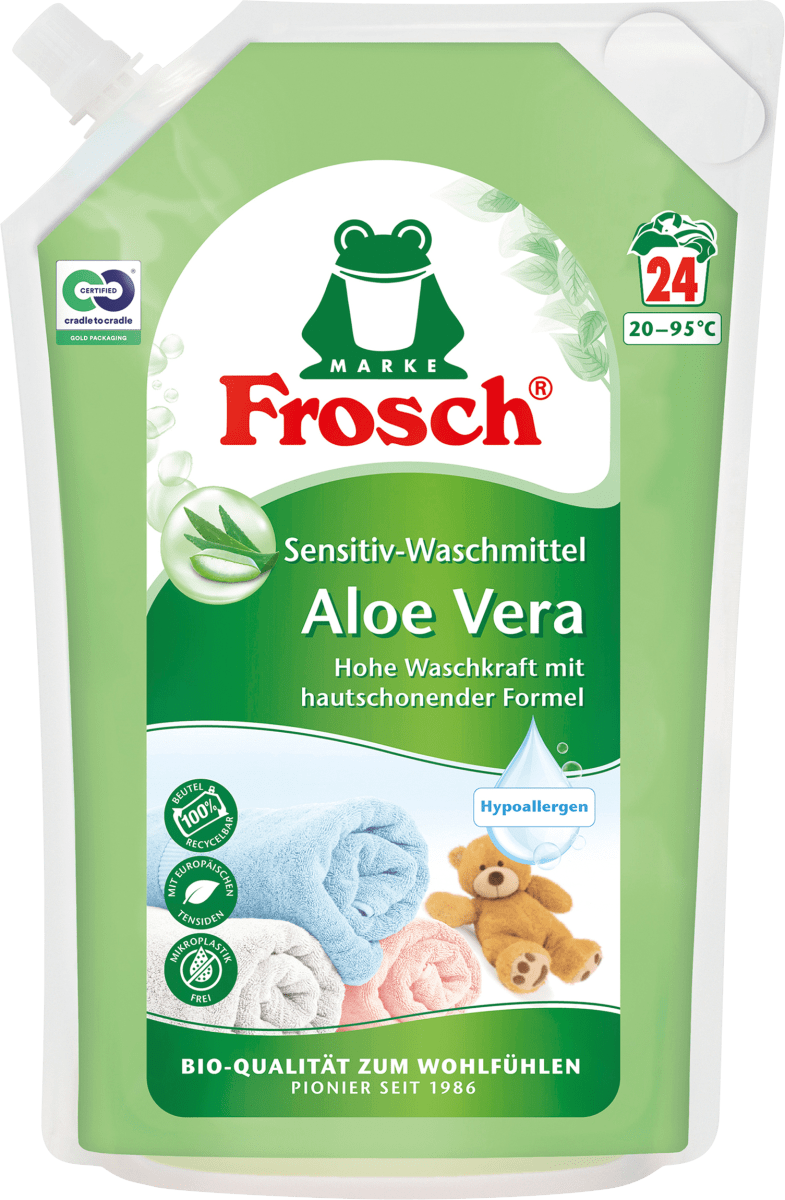 Waschmittel Flüssig Sensitiv Aloe Vera, 24 Wl