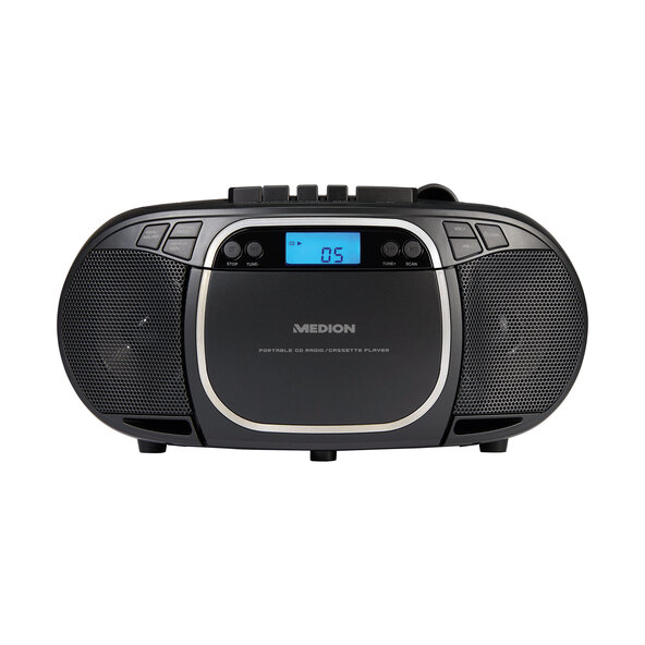 CD/MP3 Kassettenspieler E66476 (MD44176), schwarz