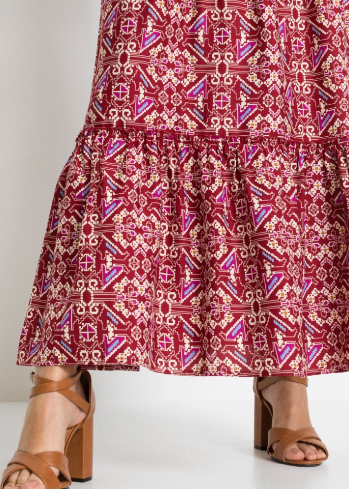 Bedrucktes Maxikleid aus nachhaltiger Viskose