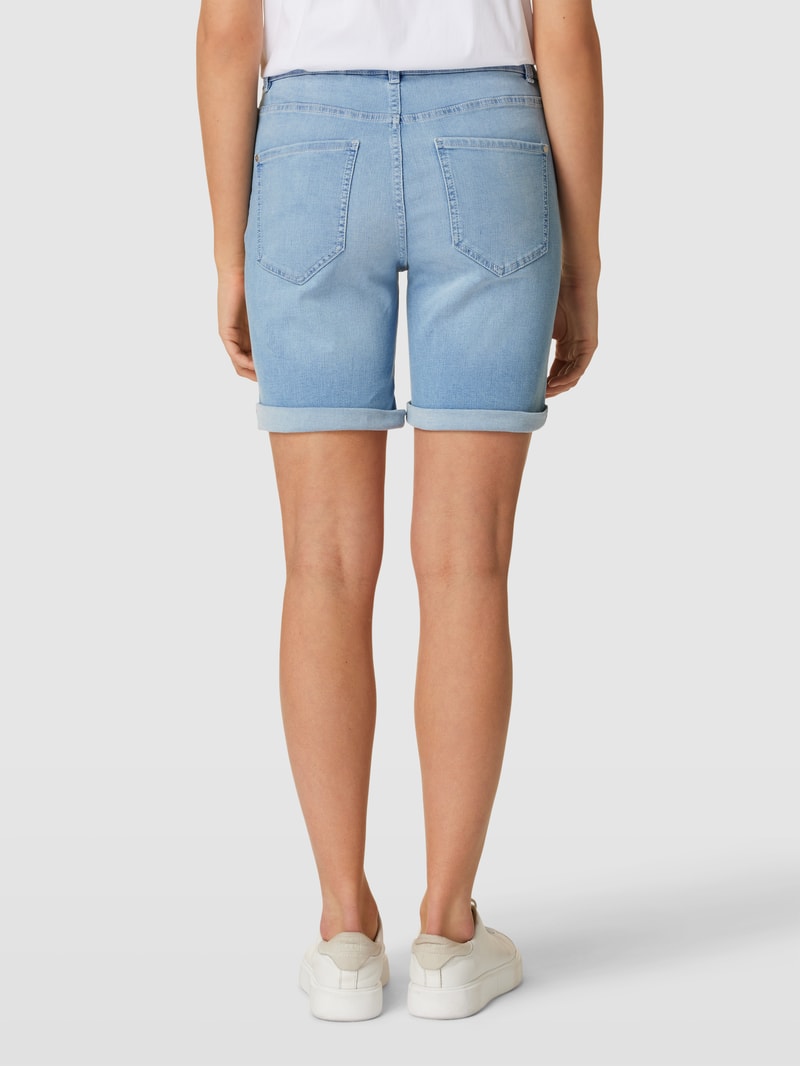 Bermudas in Denim-Optik in ozean blau