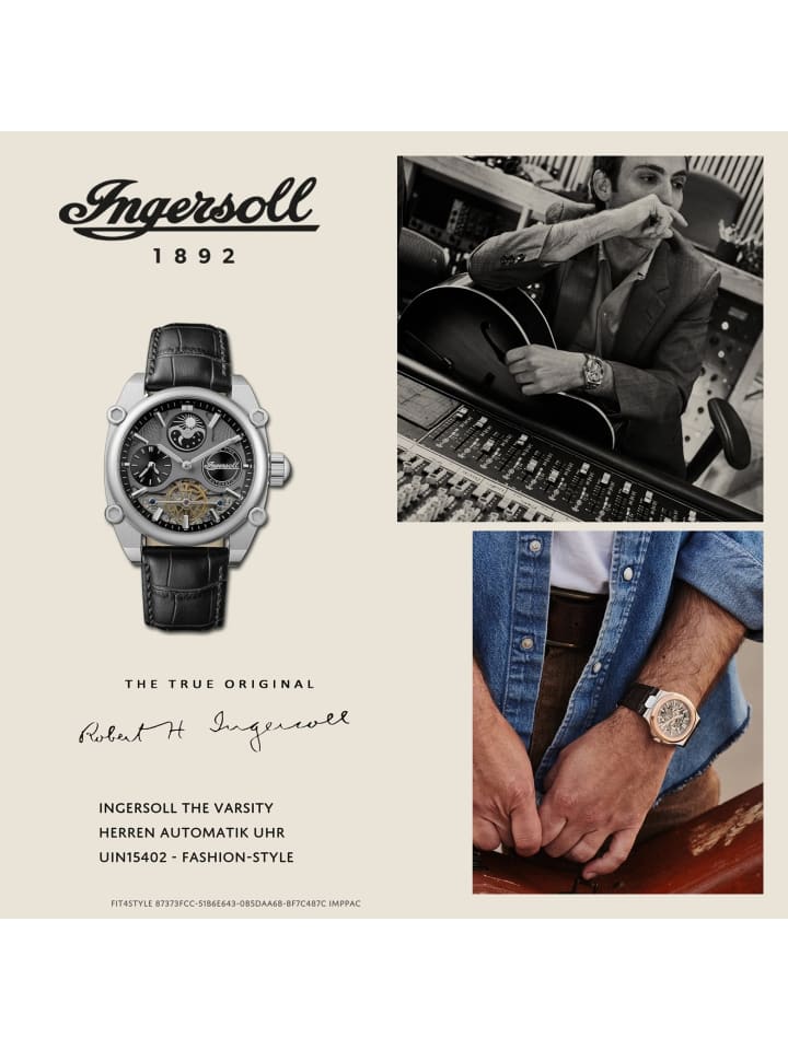 Ingersoll Armbanduhr Ingersoll The Varsity schwarz extra groß (ca. 47mm) günstig kaufen onesize