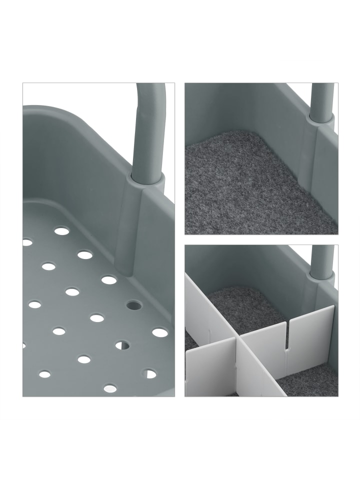 relaxdays Rollwagen in Grau - (B)42,5 x (H)86 x (T)36 cm günstig kaufen onesize