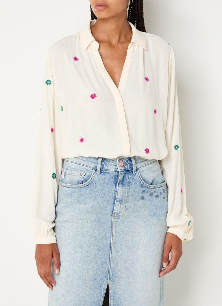 Fabienne Chapot  Liv blouse met bloemborduring