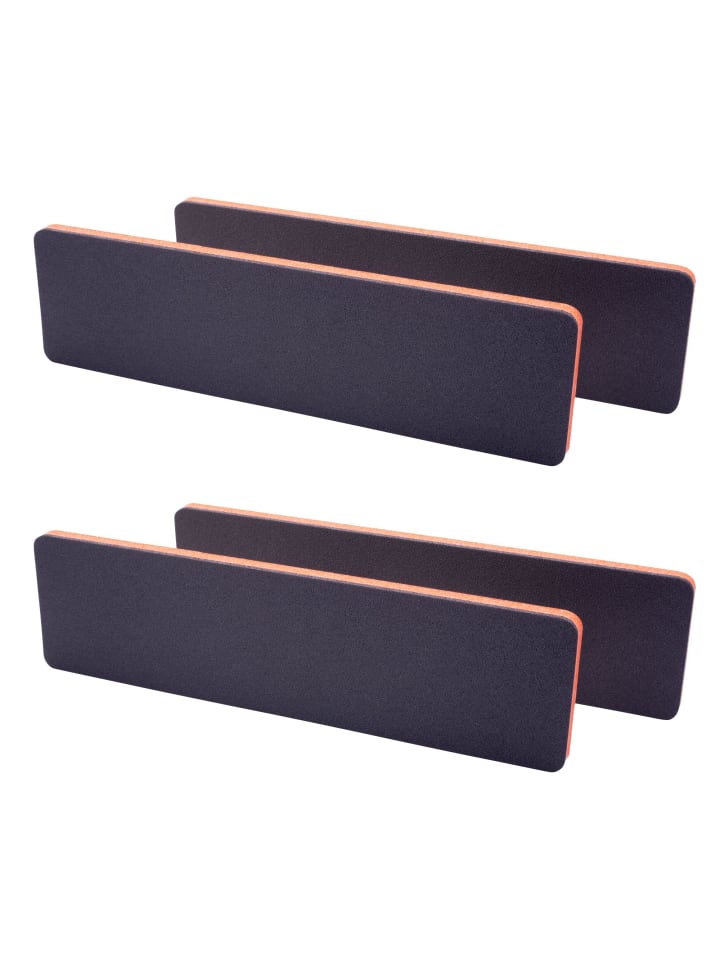 Danto 4er-Set: Wandtürstopper in schwarz / orange günstig kaufen onesize