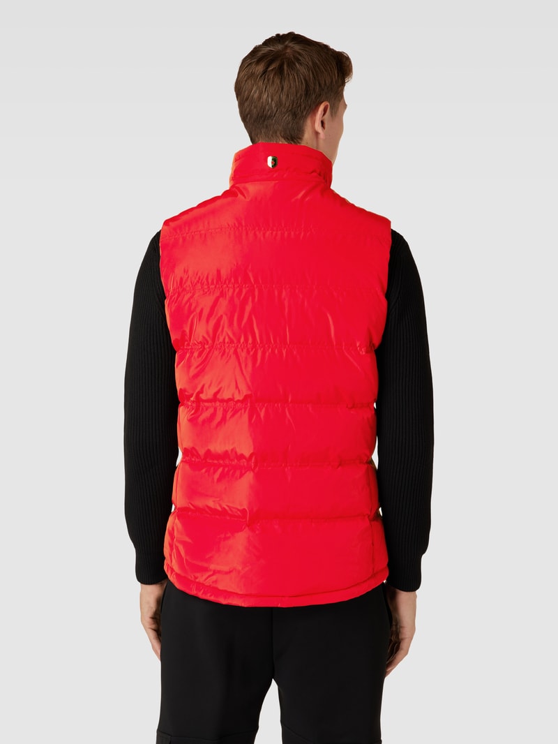 Steppweste mit Label-Applikation Modell 'SNOWDOME' in rot