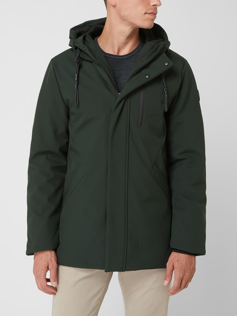 Parka mit Reißverschlusstaschen in bottle
