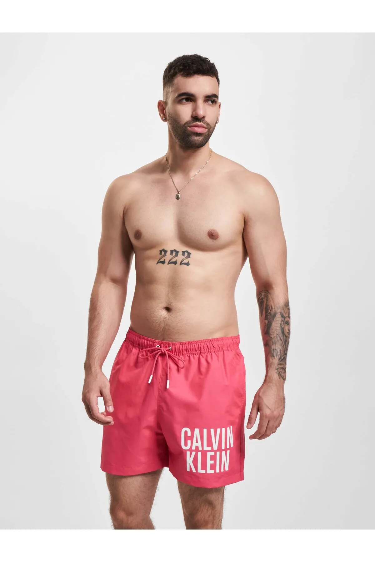 Calvin Klein  Badeshorts - Rosa - Unifarben