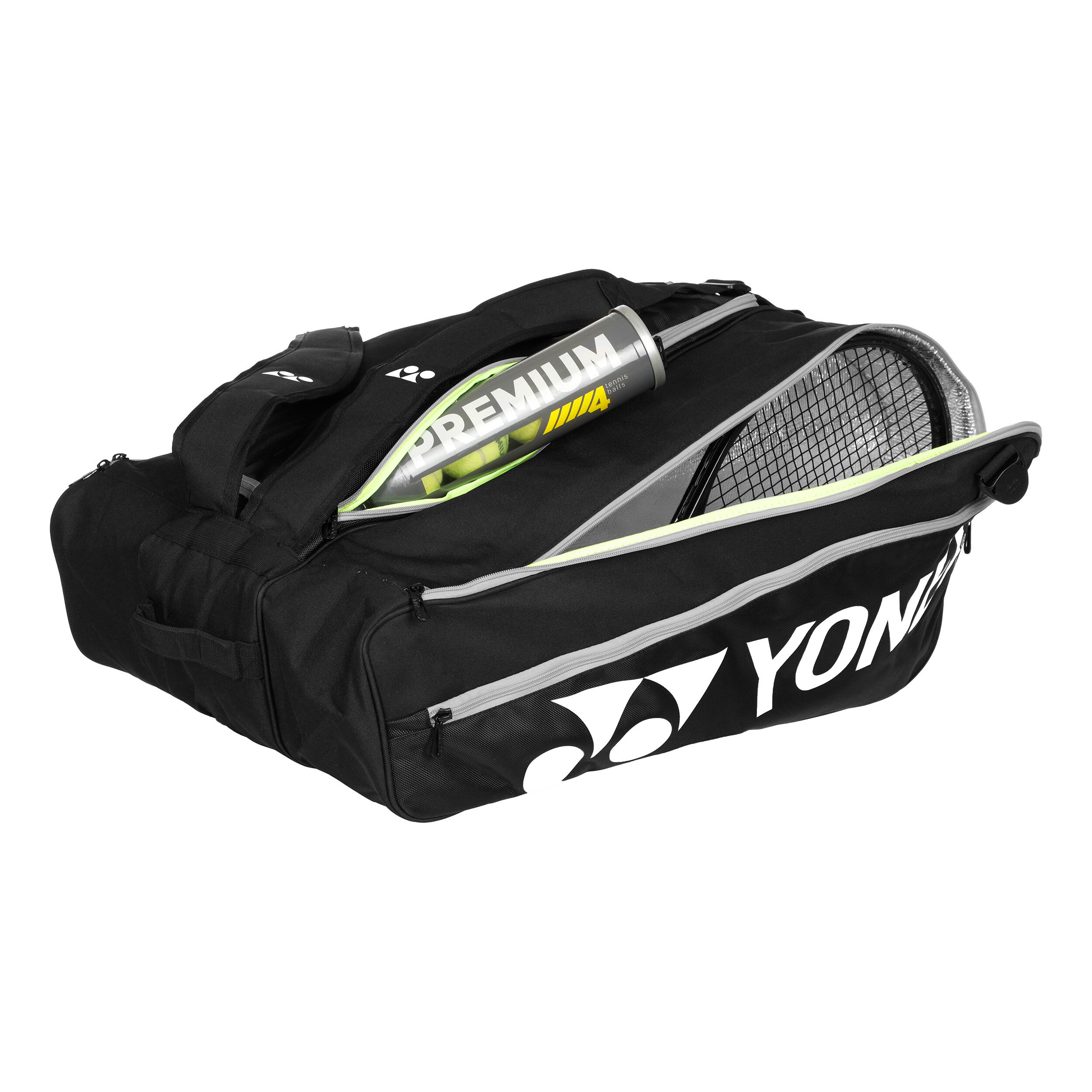 Club Line Racket Bag Schlägertasche 12er - Schwarz