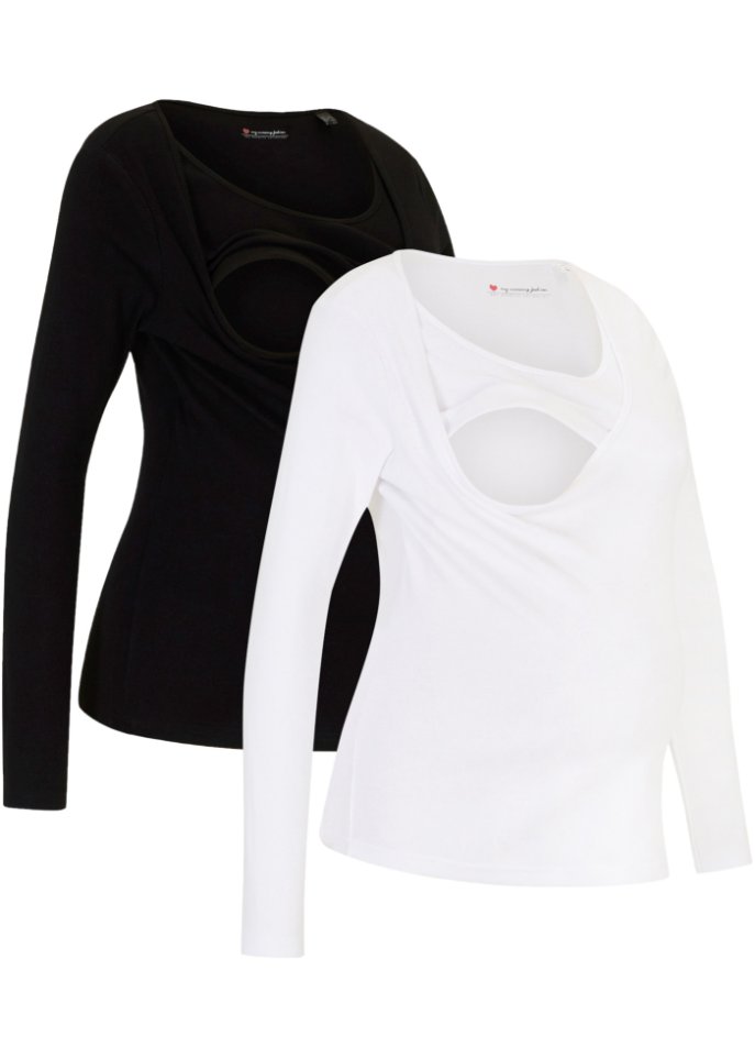 Umstandsshirt / Stillshirt, 2er-Pack