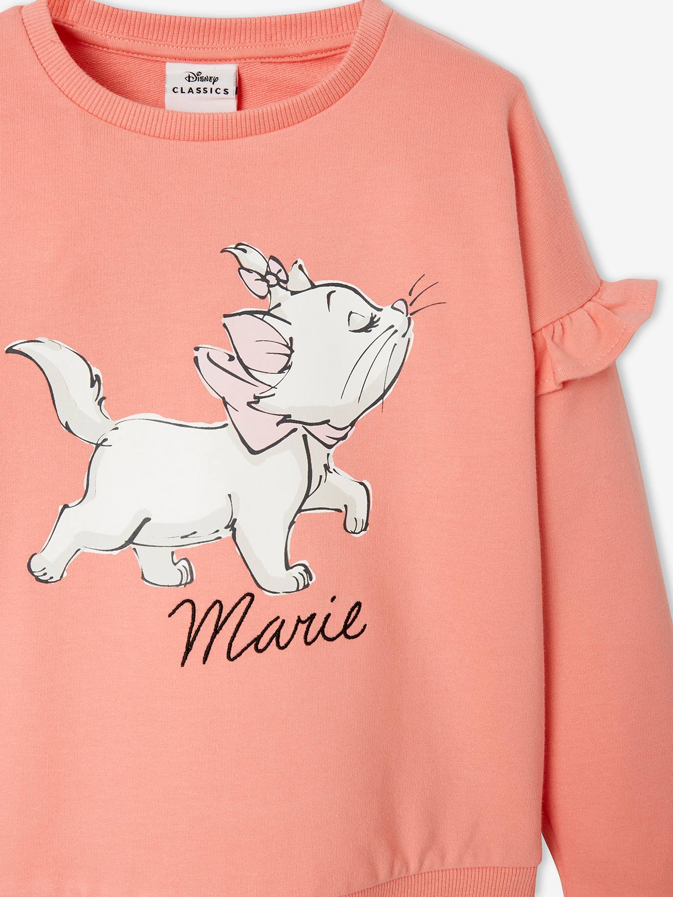 Sweat volanté fille Les Aristochats® rose
